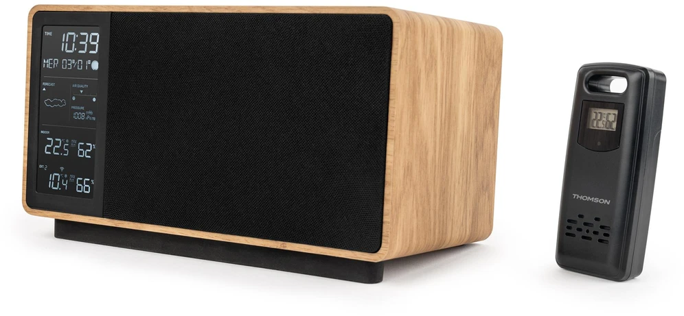 FM radijas su „Bluetooth“ funkcija ir oro stotelė Thomson WS202TBK