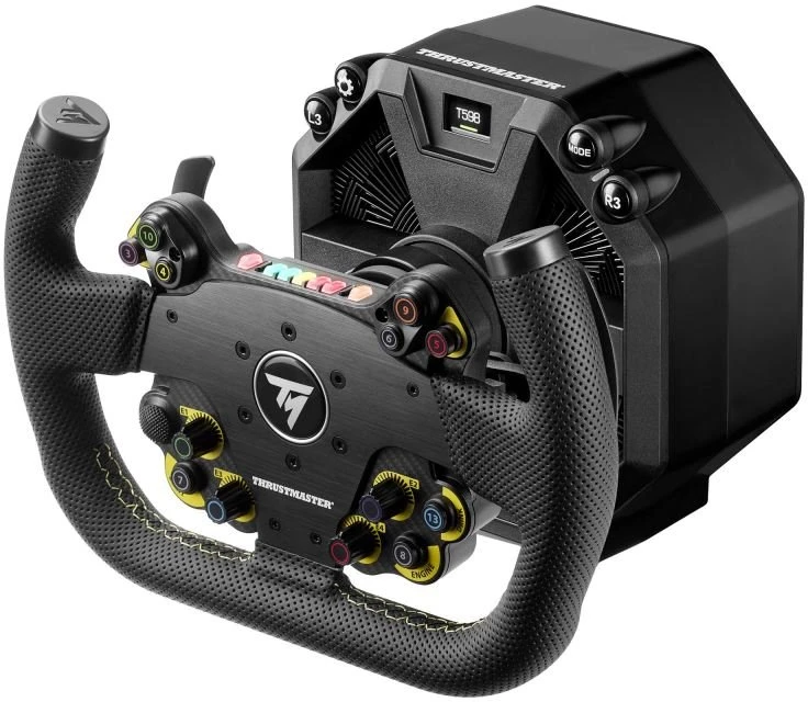 TRM Thrustmaster EVO Racing 31U Leather Juoda, Geltona Vairas Analoginis / skaitmeninis PC, PlayStation 4, PlayStation 5, XBOX One, XBOX One S, XBOX One X, XBOX Series S, XBOX Series X