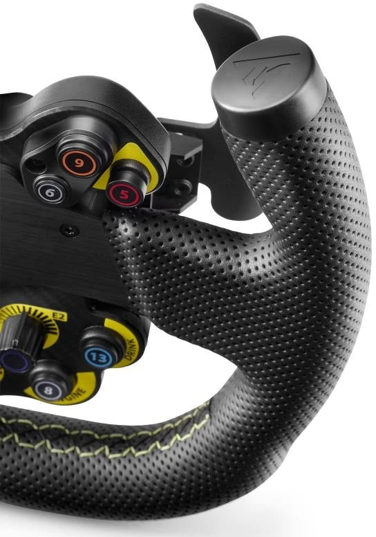 TRM Thrustmaster EVO Racing 31U Leather Juoda, Geltona Vairas Analoginis / skaitmeninis PC, PlayStation 4, PlayStation 5, XBOX One, XBOX One S, XBOX One X, XBOX Series S, XBOX Series X