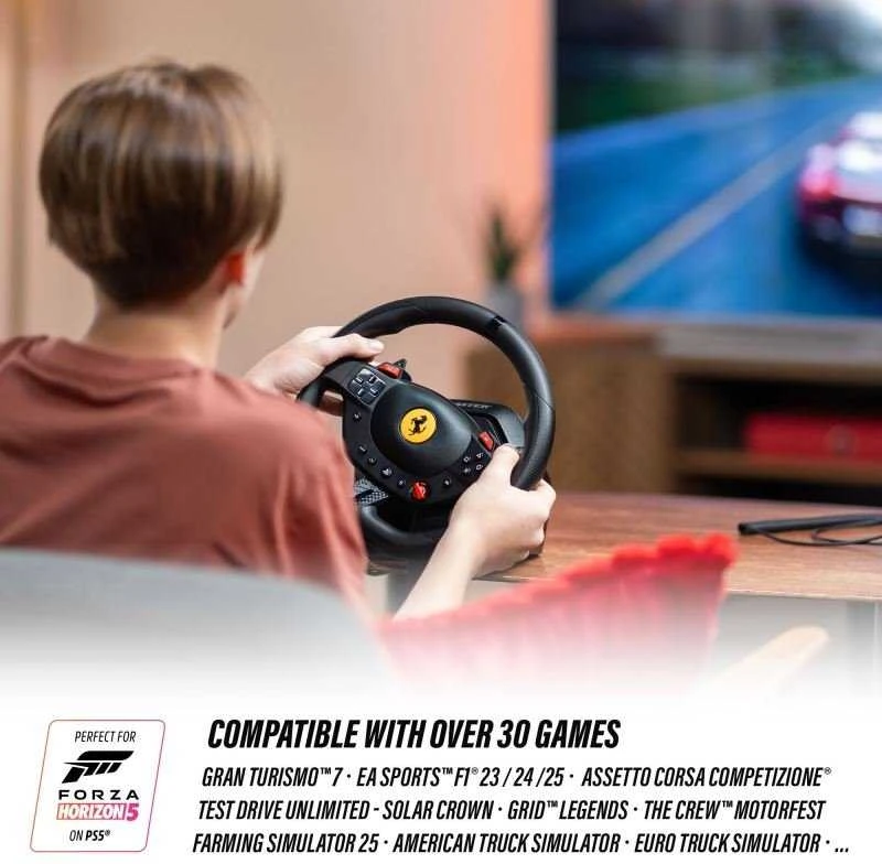 Žaidimų vairo rinkinys Thrustmaster Racing Wheel | T98-P Ferrari 296 GTB (vairo rinkinys + pedalų rinkinys) PS4 / PS5 / PC