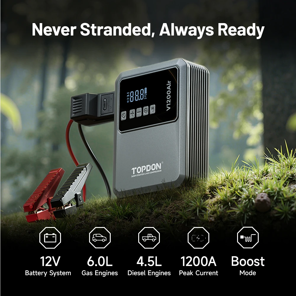 Schneider Electric TOPDON Car Jump Starter JumpSurge V1200air