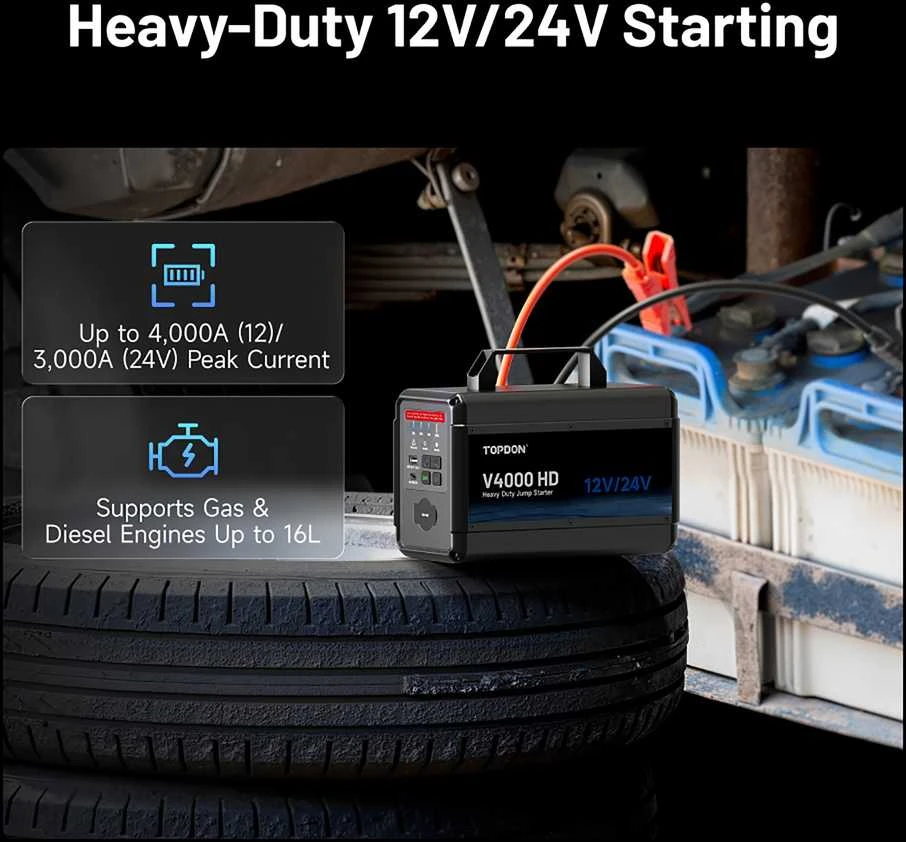 Viking TOPDON Car Jump Starter V4000 HD