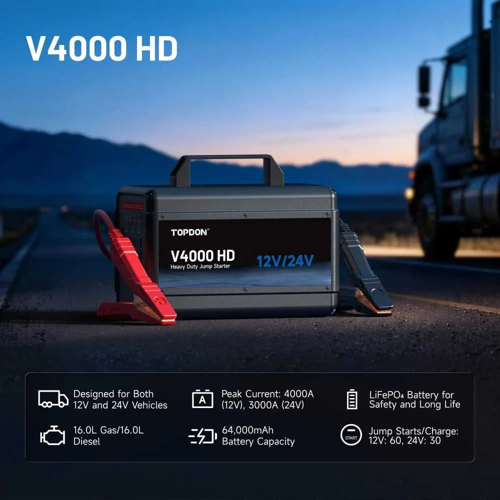 Viking TOPDON Car Jump Starter V4000 HD