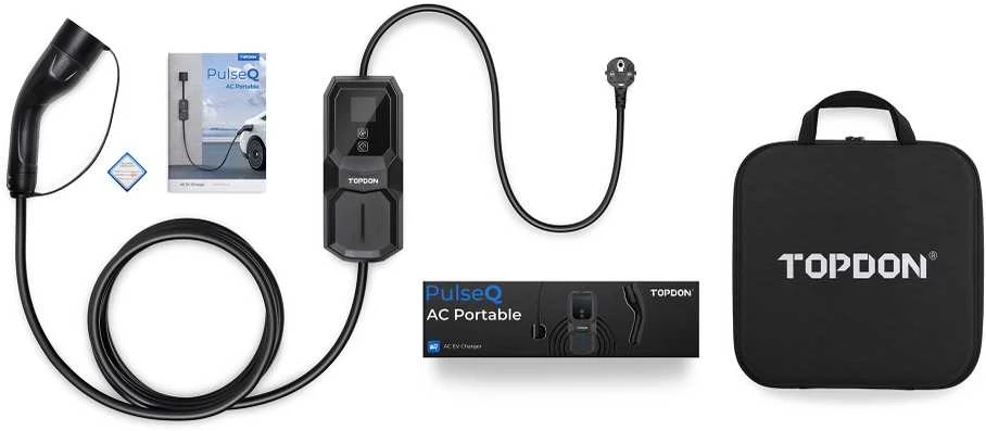 Įkroviklis Viking TOPDON mobilus įkroviklis elektromobiliams PulseQ AC Portable - 3.7kW