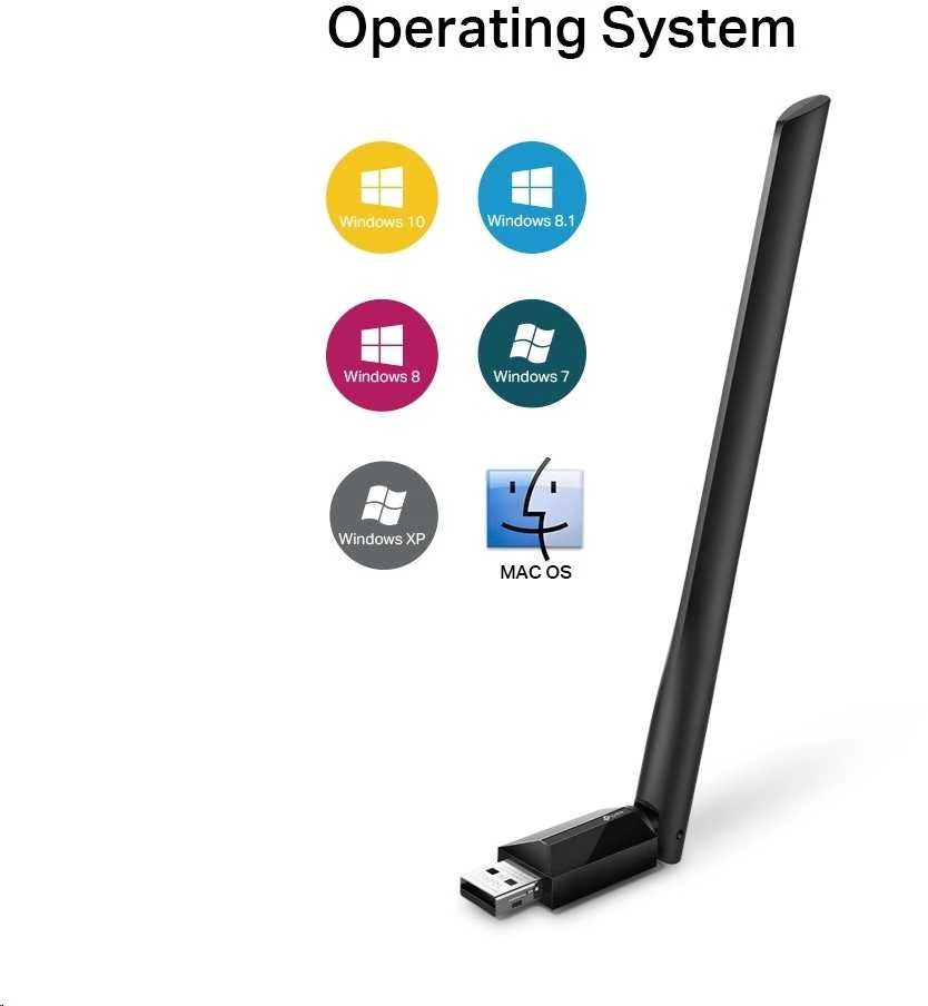 TP-LINK | Dviejų dažnių USB 2.0 adapteris | Archer T2U Plus