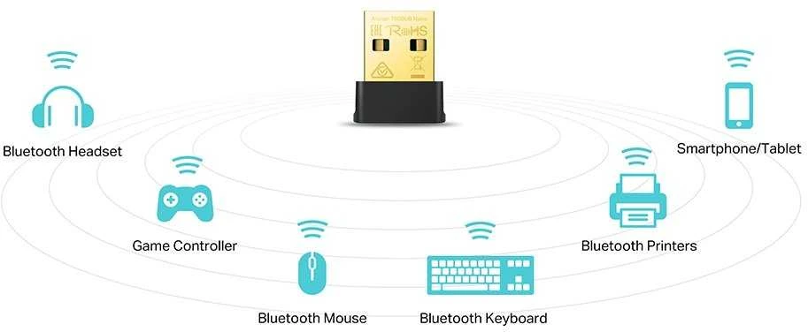 TP-Link Archer T600UB WiFi ir Bluetooth sujungimo schema