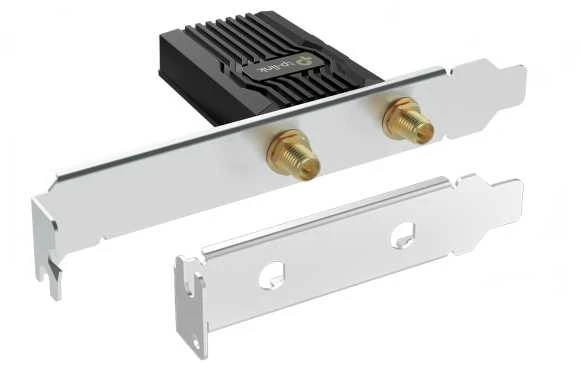TP-Link Archer TXE73E su dviem jungtimis ir laikikliu