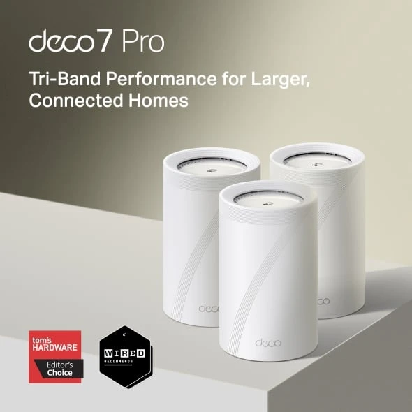 Maršrutizatorius TP-Link Deco BE68 (3 vnt. pakuotė)