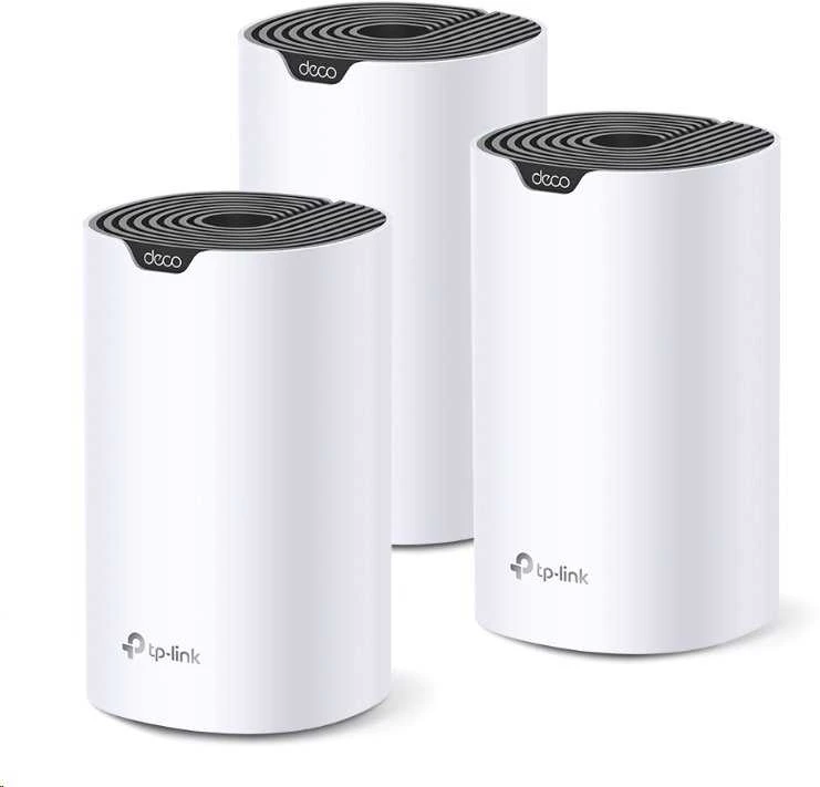 Maršrutizatorius TP-LINK | AC1900 viso namo tinklinio „Wi-Fi“ sistema | „Deco S7“ (3 vnt. pakuotė) | 802.11ac | 10/100/1000 Mbit/s | Ethernet LAN (RJ-45) jungtys 1 | Tinklo palaikymas: Taip | MU-MiMO: Taip | Ne, mobilusis plačiajuostis ryšys | Antenos tipas: Vidinė