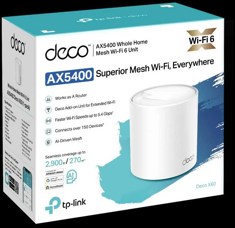 Maršrutizatorius TP-Link AX3000 tinklinis belaidis internetas, 6 vienetai / visiems namams