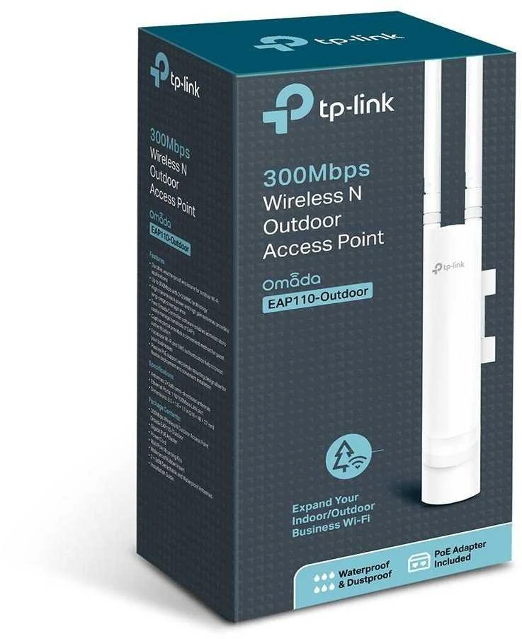 TP-Link EAP110 N-Outdoor Wireless Access Point, IP65 / EAP110-OUTDOOR