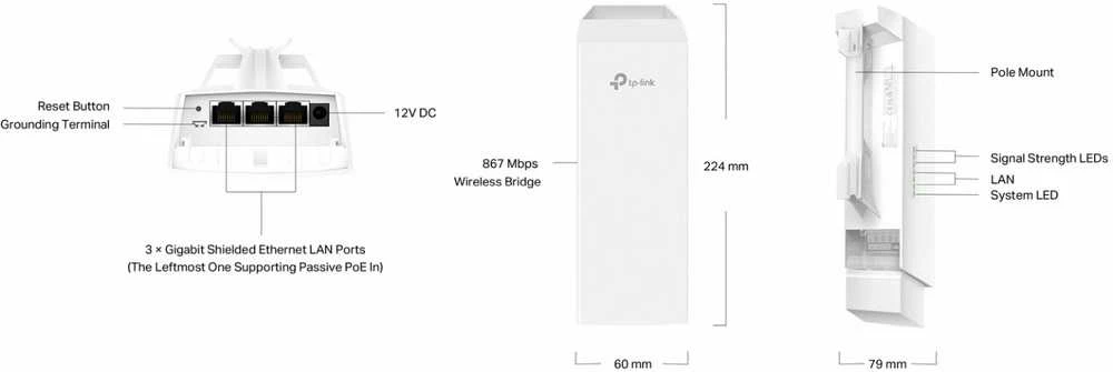 Maršrutizatorius TP-Link EAP211-Bridge KIT