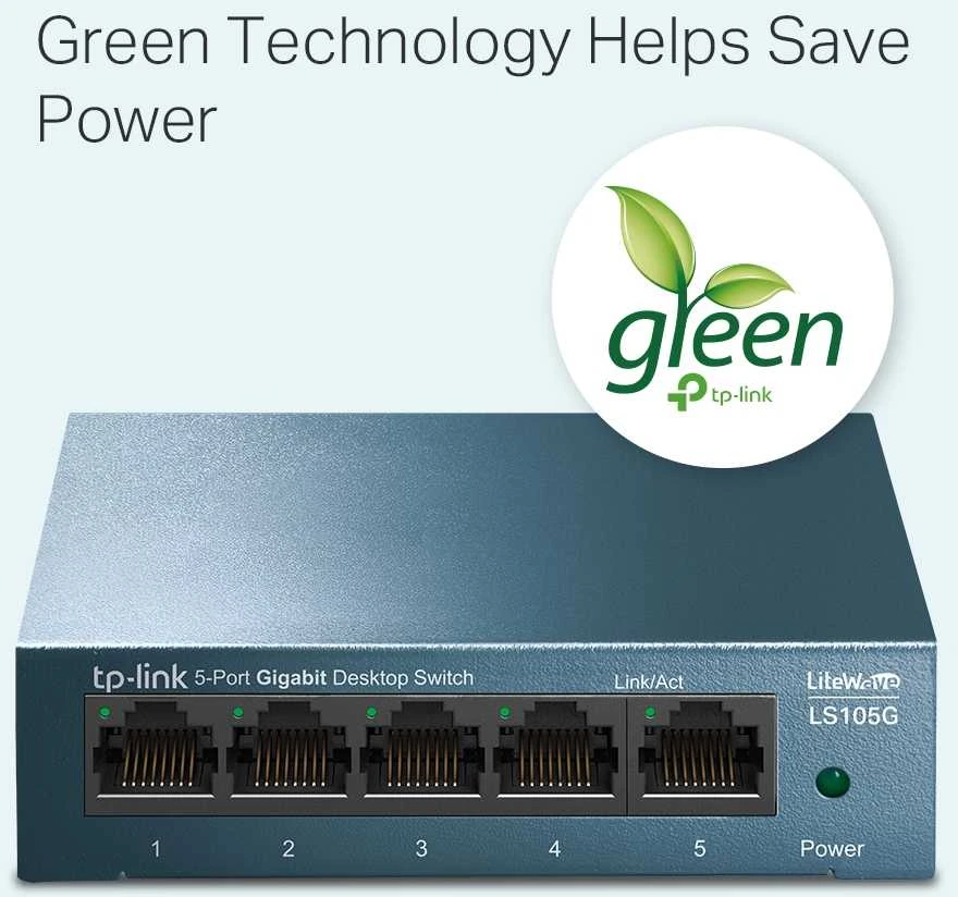 Šakotuvas SWITCH TL-LS105G 5 PRIEVADŲ TP-LINK