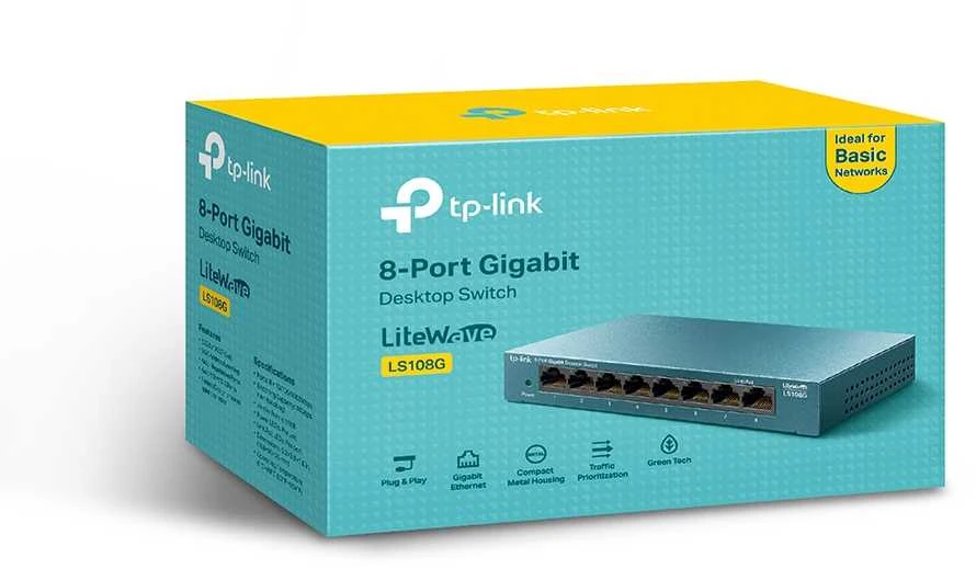 Šakotuvas TP-Link LITEWAVE 8-P.GB DESKTOP SWITCH - .