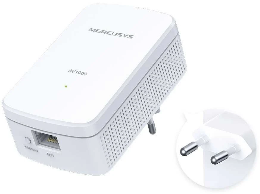 „Mercusys“ maitinimo tinklo adapteris PLC MP500, rinkinys, 2 vnt.
