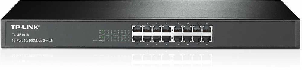 Šakotuvas TP-LINK 16port 10/100 Switch 19in-Rack