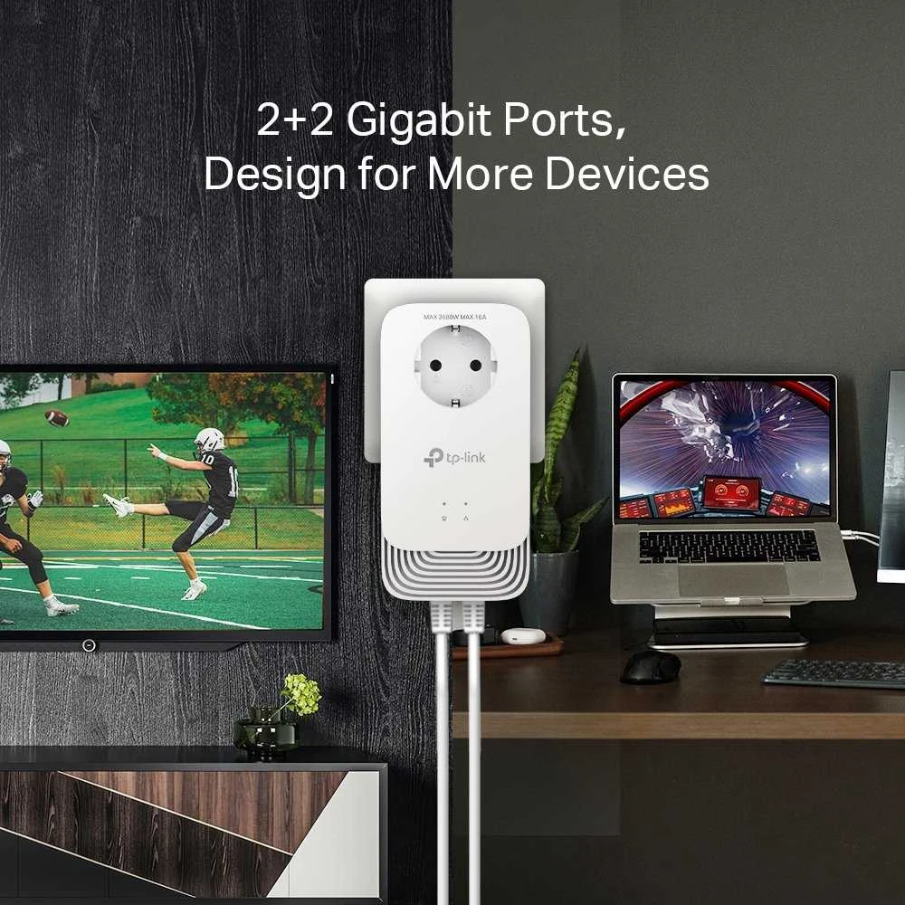 Maršrutizatorius TP-LINK G.hn2400 pralaidumo maitinimo linijų rinkinys | PG2400P KIT | 1428 Mbit/s