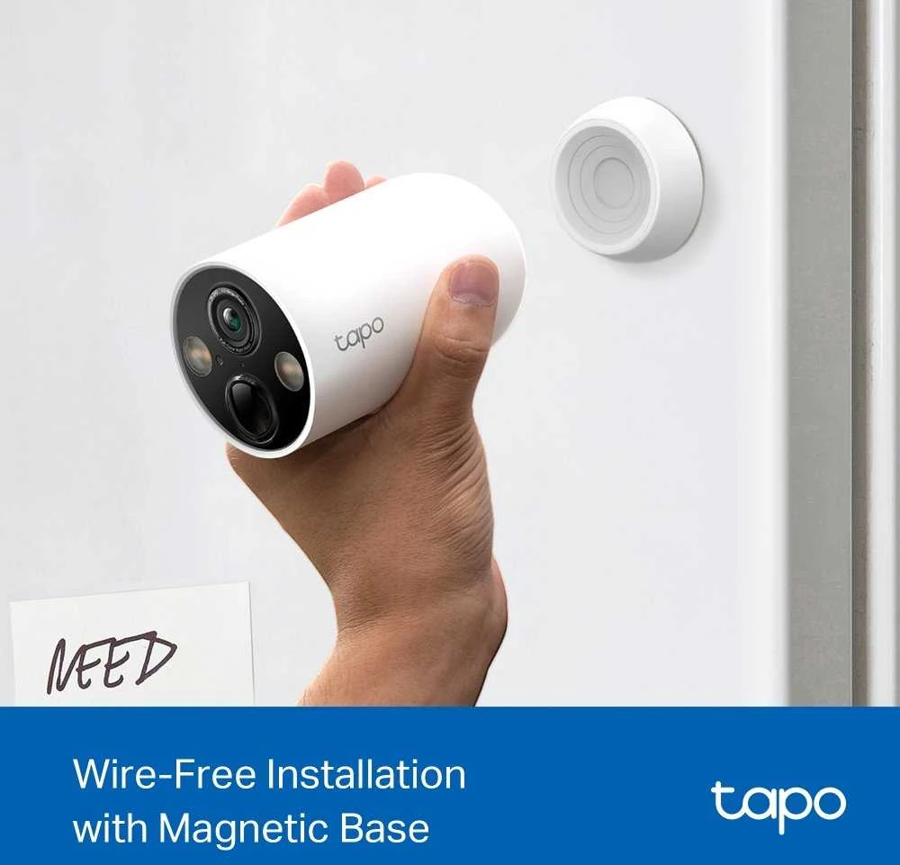 TP-LINK | Išmanioji belaidė apsaugos kamera | Tapo C425 | 24 mėn. | Kulka | 4 MP | F/2.1 | IP66 | H.264 | „MicroSD“, iki 512 GB