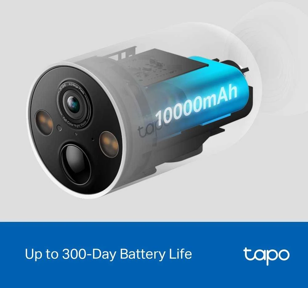 TP-LINK | Išmanioji belaidė apsaugos kamera | Tapo C425 | 24 mėn. | Kulka | 4 MP | F/2.1 | IP66 | H.264 | „MicroSD“, iki 512 GB