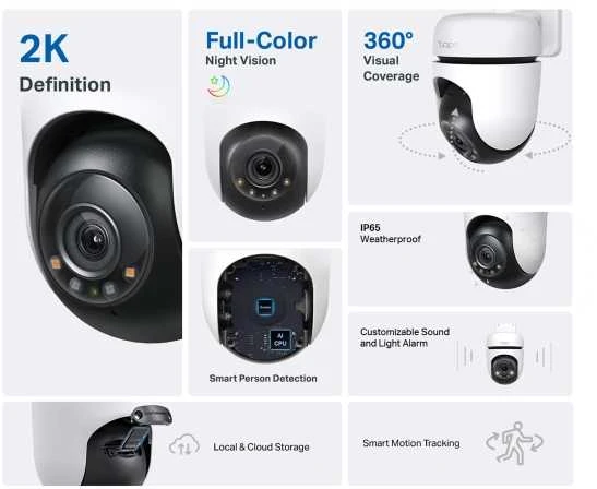 Lauko Kamera - TP-Link Tapo C510W 2304 x 1296 Pikseliai