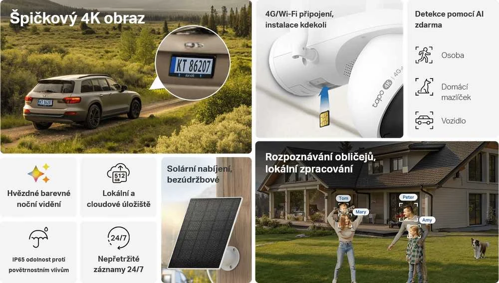 TP-Link Tapo C665G KIT lauko visaspalvė 4G kulkos formos tinklo kamera | TP-LINK