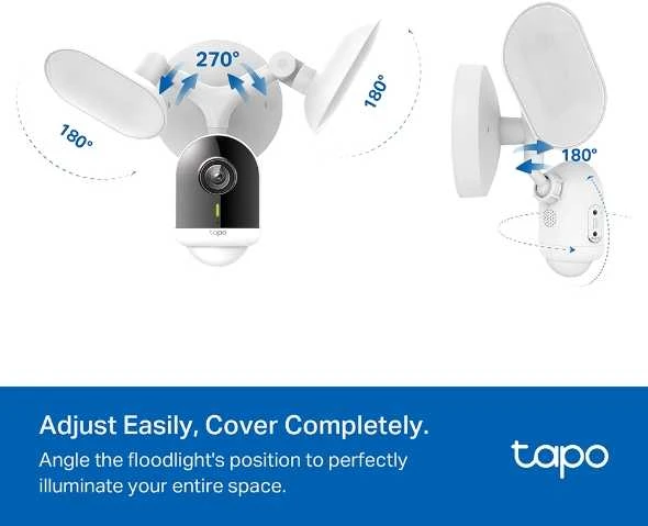 TP-LINK | „Smart Floodlight“ apsaugos kamera | Tapo C720 | 4 MP | 2,1 mm/ F2,1 | IP65 | H.264 | Micro SD, maks. 512 GB