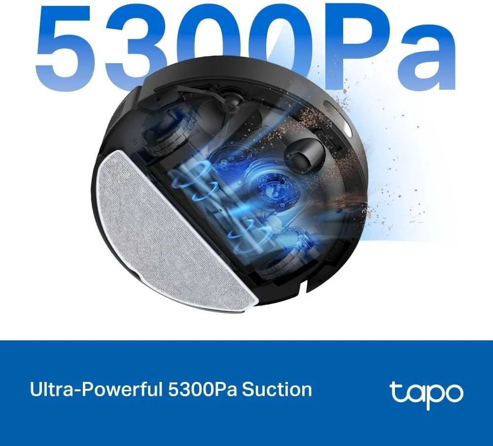 Dulkių siurblys - robotas  TP-Link Tapo RV30 Max, Juodos spalvos