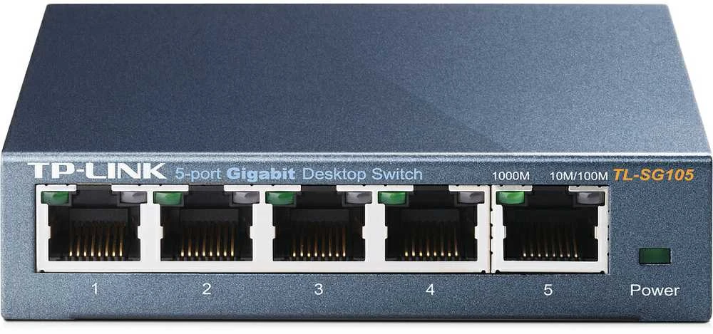Šakotuvas Komutatorius TP-LINK, 5-port, metalinis korpusas, juodas / TL-SG105
