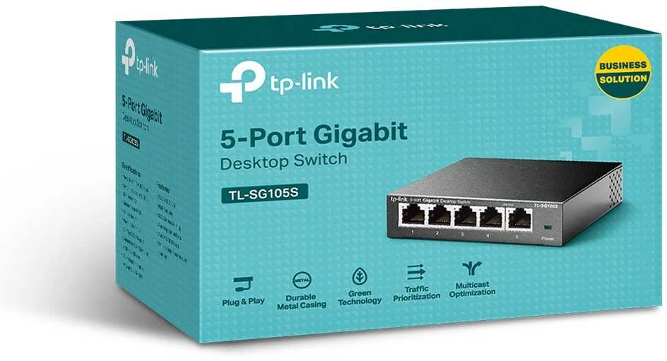 Šakotuvas TP-LINK TL-SG105S – jungiklis – 5 x 10/100/1000