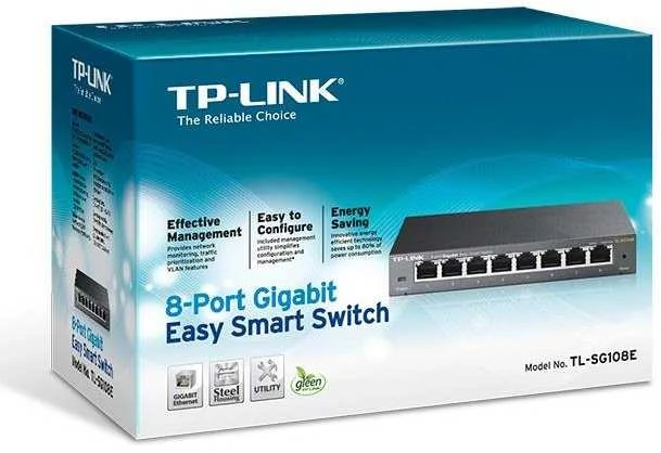 Šakotuvas SWITCH TL-SG108E 8 PRIEVADŲ TP-LINK