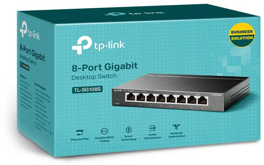 Šakotuvas TP-Link TL-SG108S - switch - 8 jungtys
