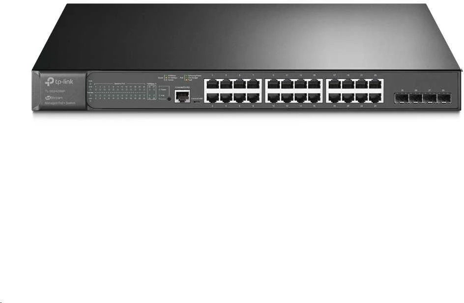 Šakotuvas TP-LINK | Valdomas L2 komutatorius | TL-SG3428MP | Valdomas L2+ | Montuojamas į stelažą | SFP jungčių kiekis: 4 | Maitinimo šaltinio tipas: Vienvietis