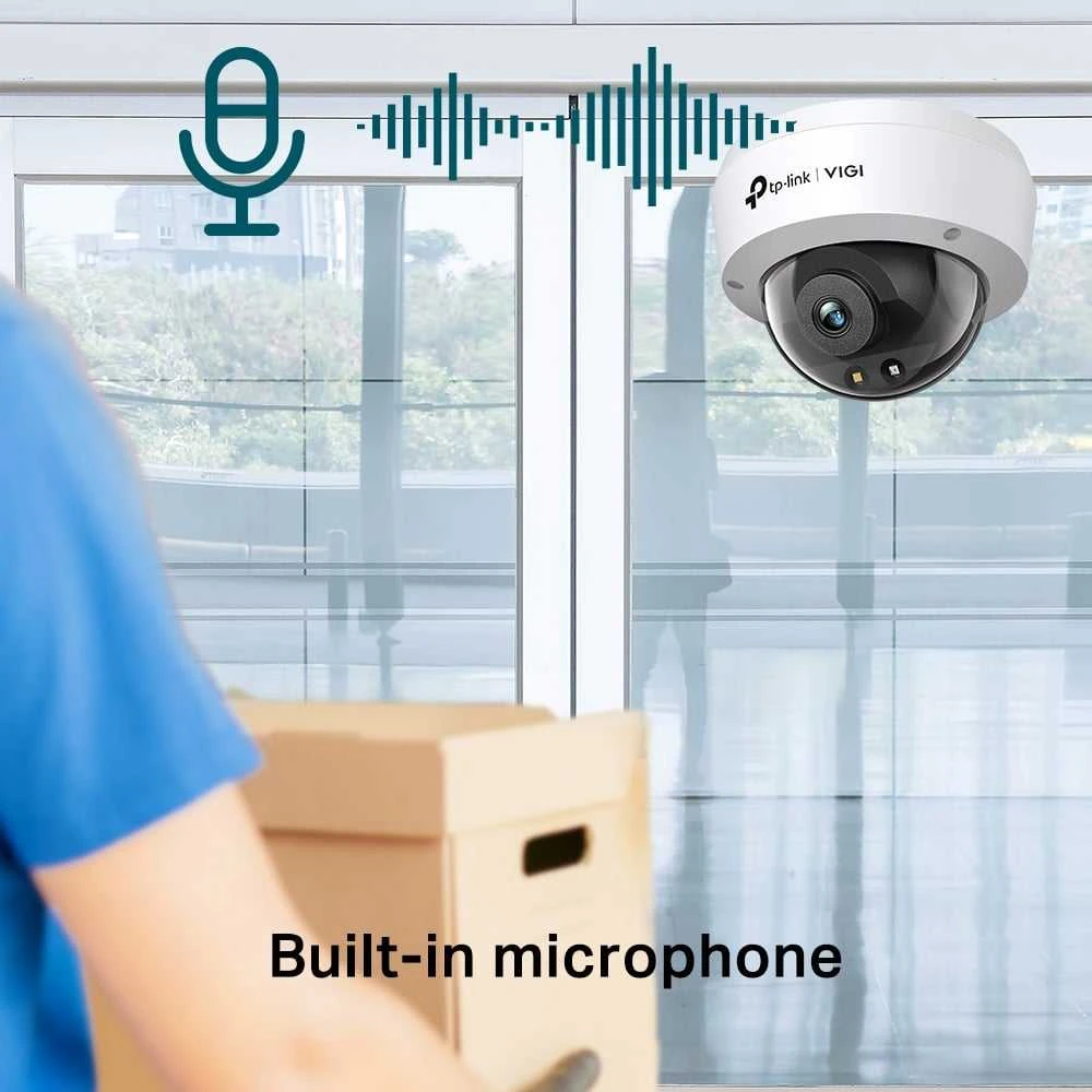 TP-LINK | Spalvota kupolinė tinklo kamera | VIGI C240 | Kupolinė | 4 MP | 2,8 mm | IP67, IK10 | H.265+/H.265/H.264+/H.264 | „MicroSD“, maks. 256 GB
