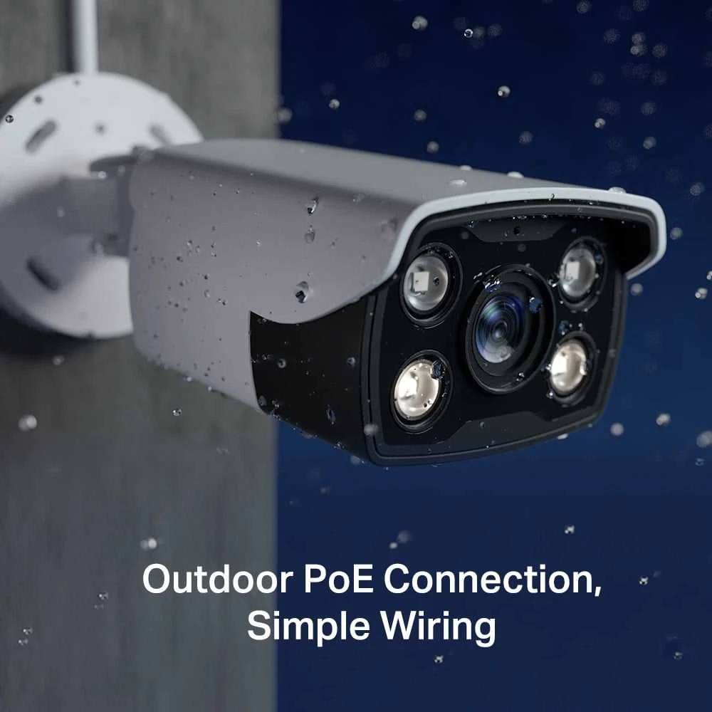 TP-LINK | VIGI 3MP lauko spalvota cilindrinė tinklo kamera | VIGI C330 | Kulka | 3 MP | 4 mm | Maitinimas per Ethernet (PoE) | IP67 | H.265+/H.265/H.264+/H.264 | Netaikoma