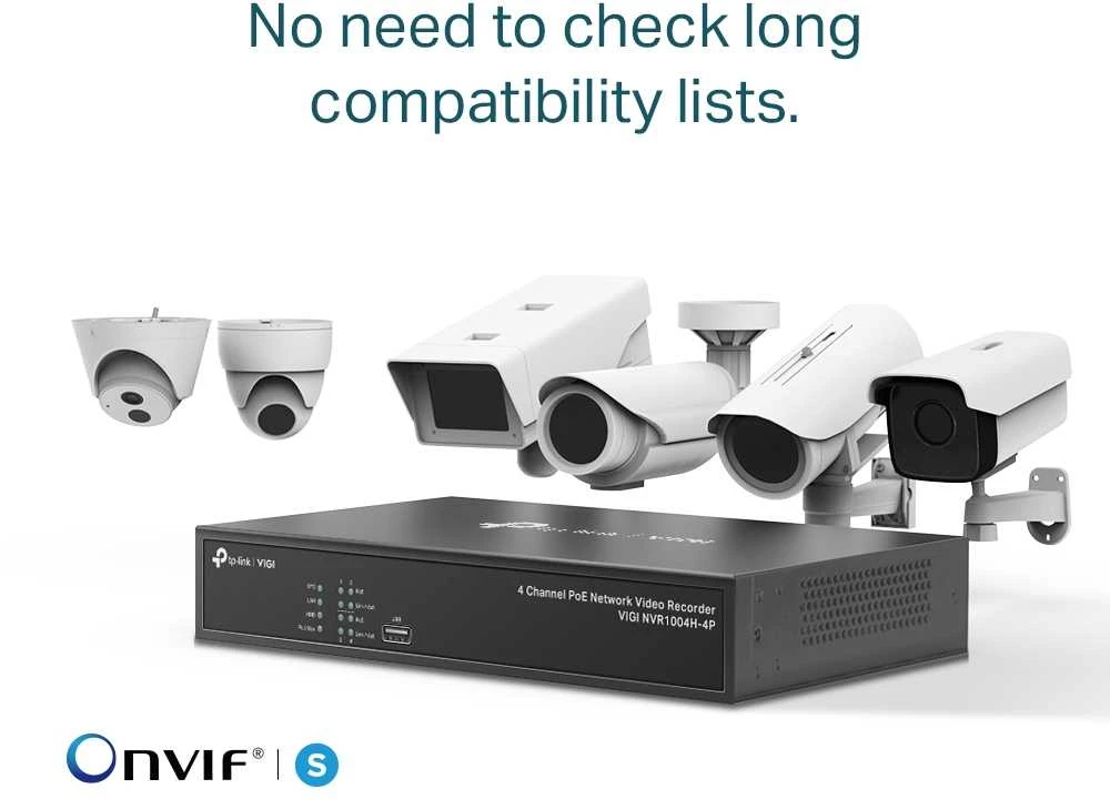 TP-LINK | PoE+ tinklo vaizdo įrašymo įrenginys | VIGI NVR1004H-4P | 1 | 4 kanalas
