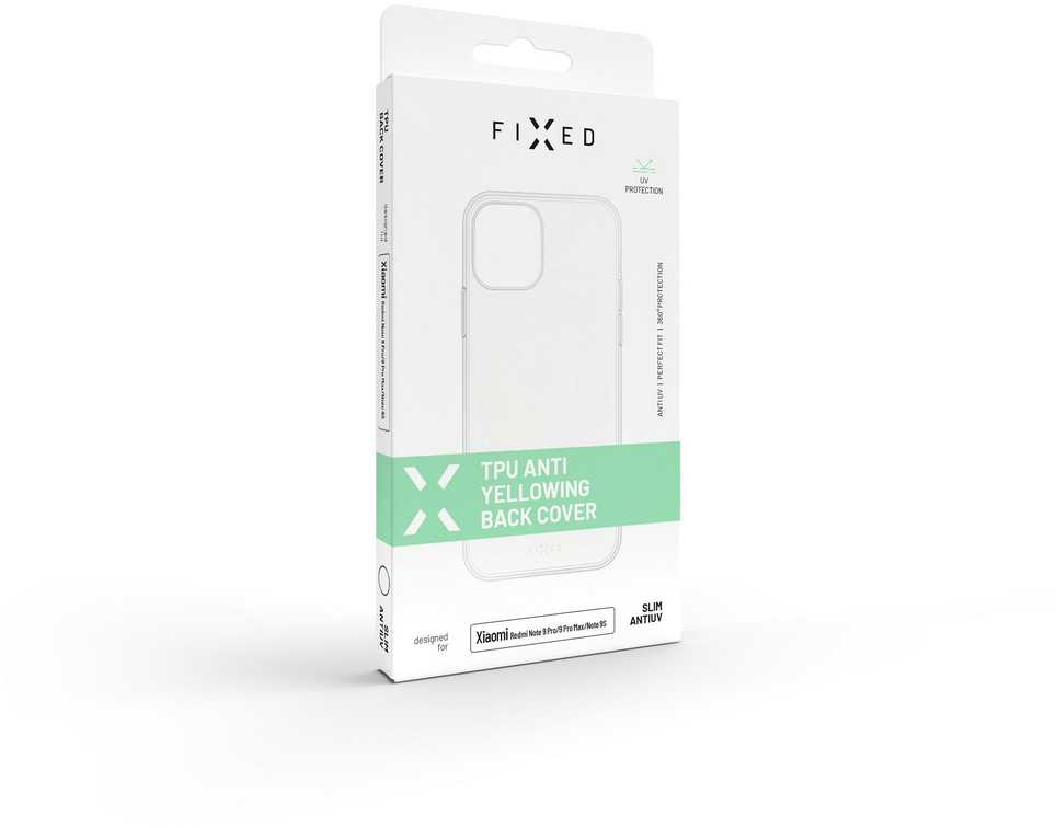 FIXED Slim AntiUV TPU gelio dėklas, skirtas Samsung Galaxy S22 5G Clear