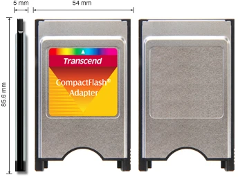 TRANSCEND FlashCard Converter CF į PCMCIA