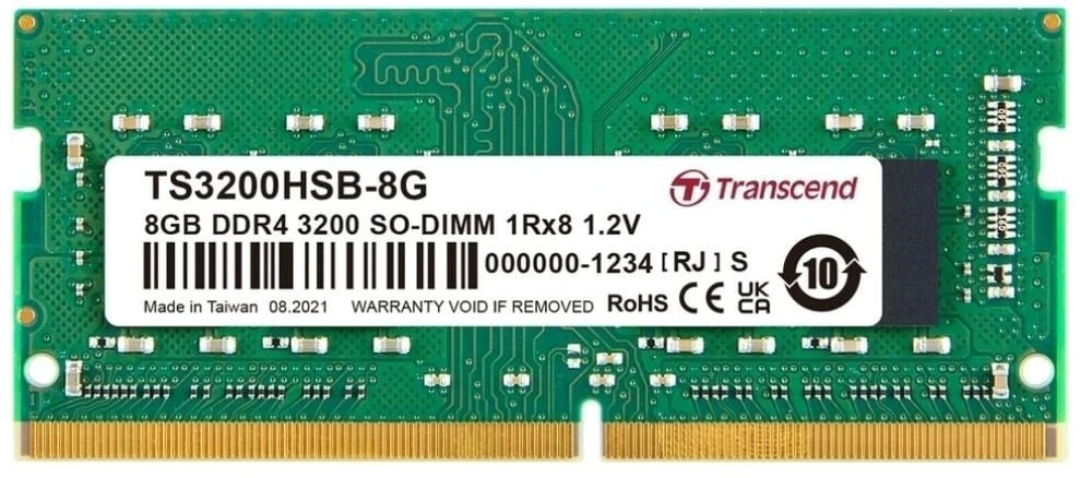RAM Atmintis do laptopa Transcend TS3200HSB-8G 8GB 3200MHz CL22