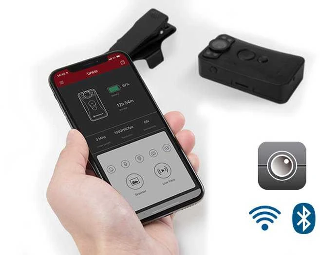 Transcend kūno kamera I DrivePro Body 30 I Wi-Fi ir Bluetooth (64 GB)