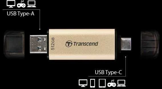 TRANSCEND JetFlash 930C USB 256GB USB 3.2 Type-C