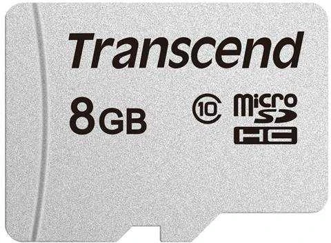 Atminties kortelė „TRANSCEND“ 8 GB „Micro SD“ be adapterio, 10 klasė