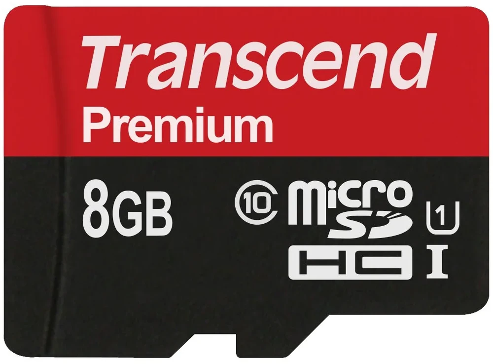 Karta Transcend Premium Micro SDHC 8 GB 10 klasės UHS-I/U1 (TS8GUSDCU1)
