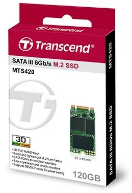 Transcend SSD 120GB, M.2 2242, SATA3, TLC, 560/500Mb/s