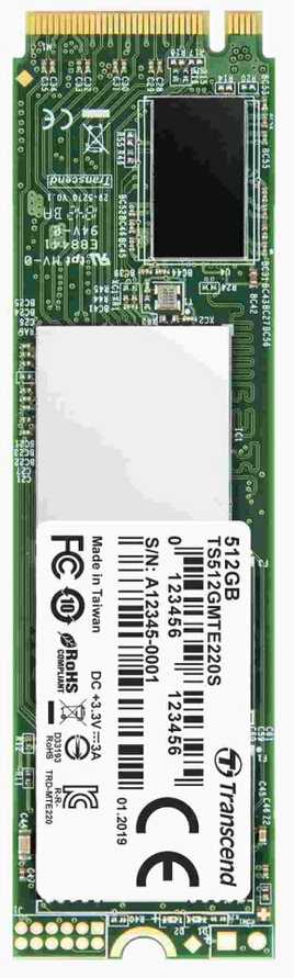 TRANSCEND 1TB M.2 2280 PCIe Gen3x4 M-Key 3D TLC su Dram
