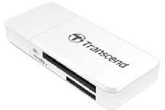 TRANSCEND USB3.0 SD/Micro SD kortelių skaitytuvas baltas