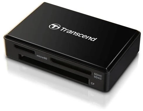 TRANSCEND „All-in-1“ daugiafunkcis atminties kortelių skaitytuvas USB 3.0/3.1 Gen 1 Juodas