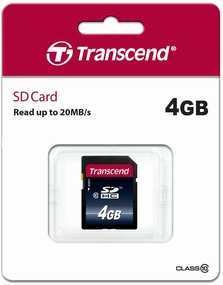 Atminties kortelė Transcend SDHC 4GB Class 10
