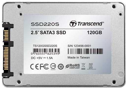 TRANSCEND SSD220S 120GB SSD 2.5" SATA3