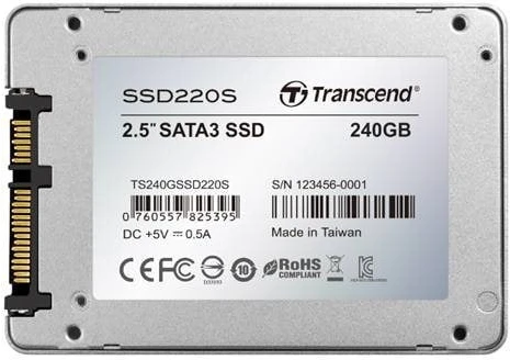 TRANSCEND SSD220S 240GB SSD 2.5" SATA3