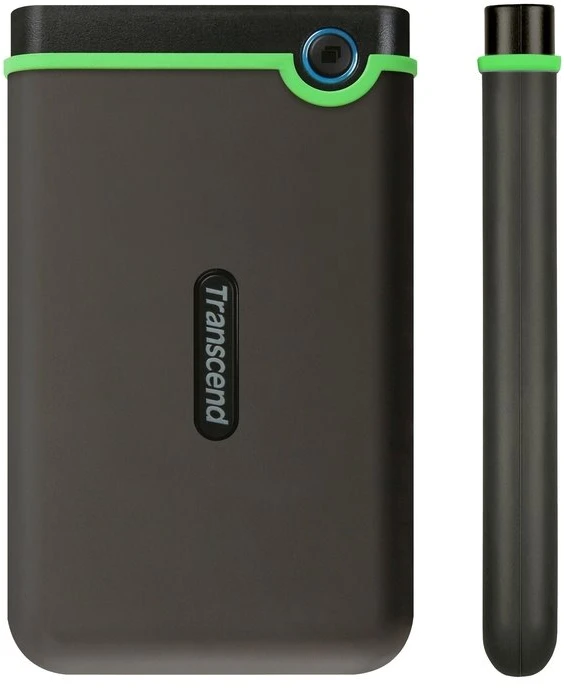 TRANSCEND StoreJet 25M3 2TB išorinis kietasis diskas, atsparus smūgiams